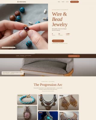 String - Artisan Jewelry Landing Page Template