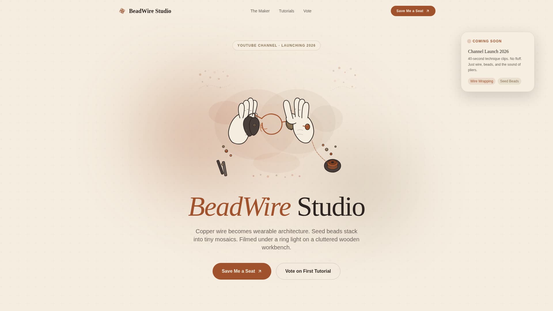 String - Artisan Jewelry Landing Page Template