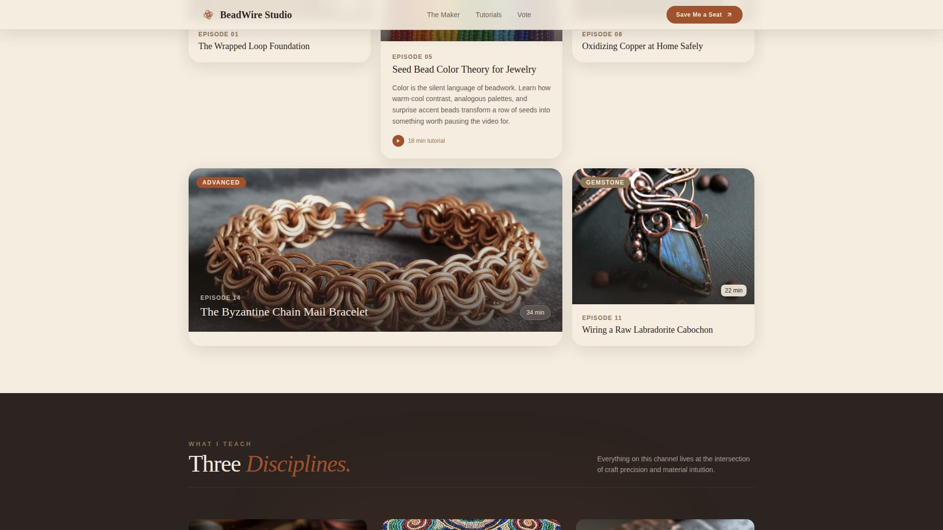String - Artisan Jewelry Landing Page Template