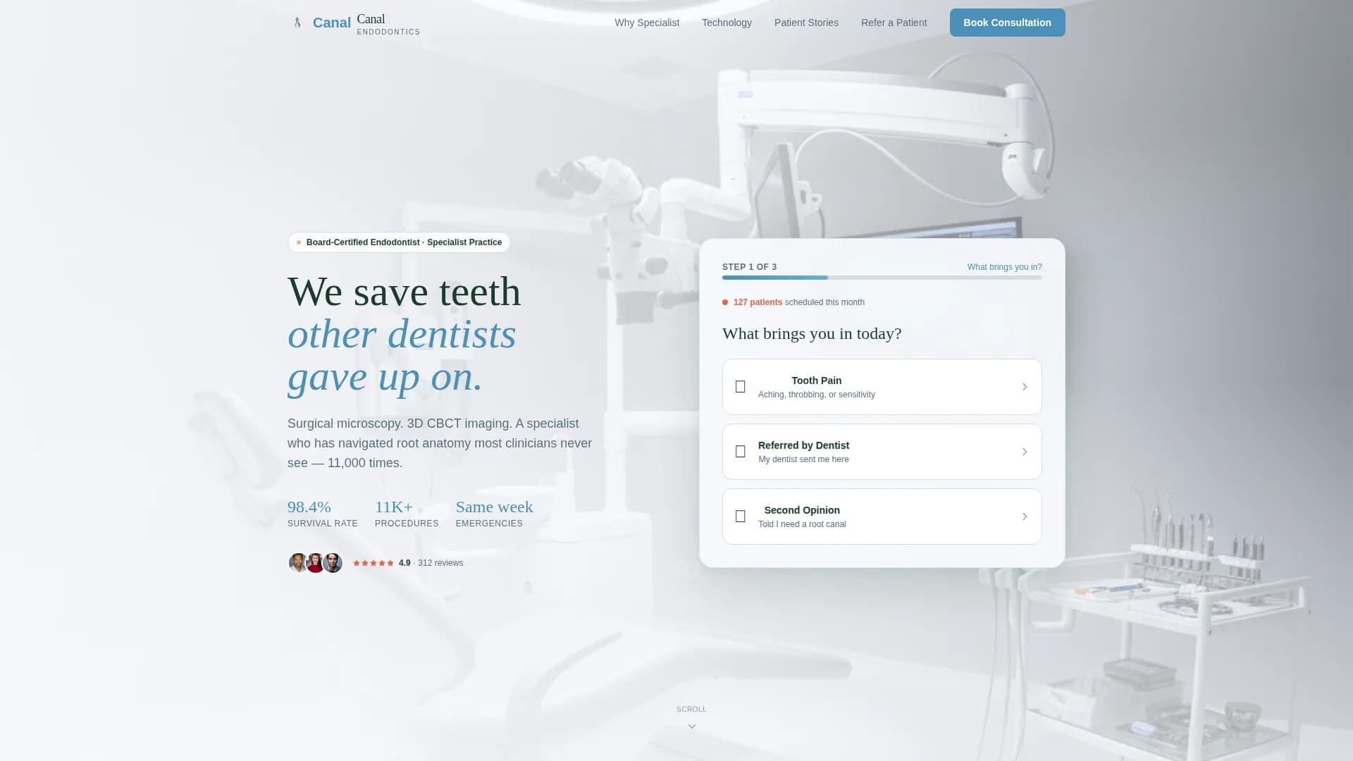 Dental Clinic Booking Website Template