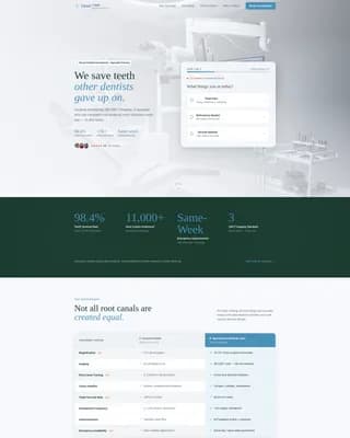 Dental Clinic Booking Website Template