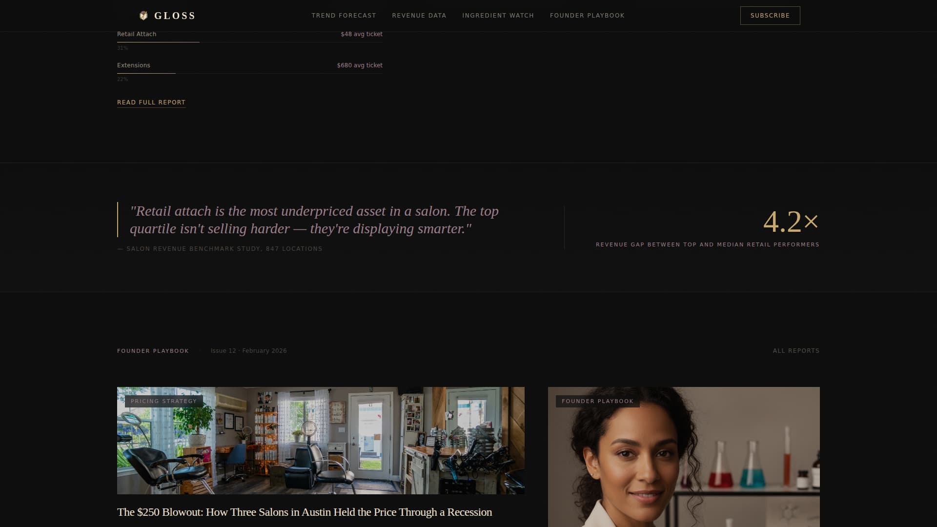 Beauty & Salon Blog & Media Specialist Blog Website Template