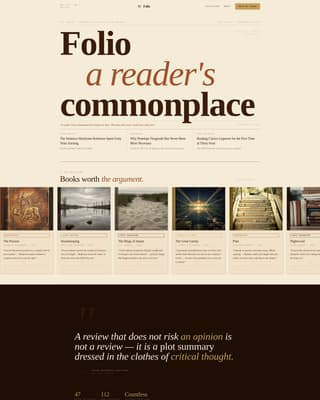 Book Reviews & Literary Criticism Content Expert Booking Website Template