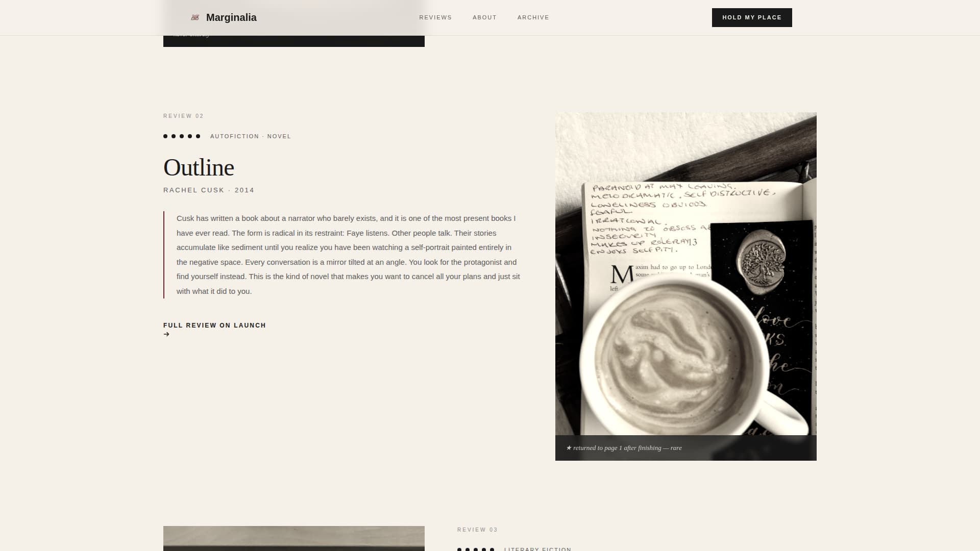 Book Reviews & Literary Criticism Content Specialist Booking Website Template