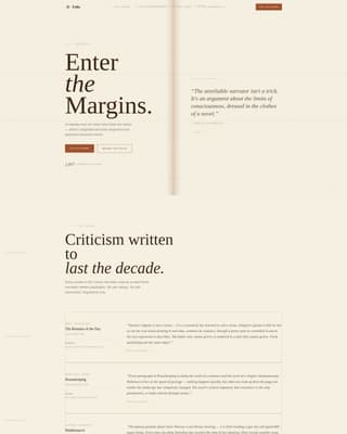 Book Reviews & Literary Criticism Content Booking Website Template