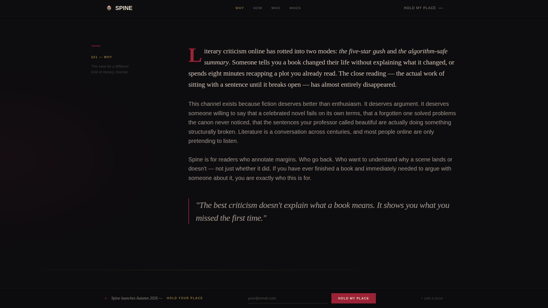 Book Reviews & Literary Criticism Content Complete Booking Website Template