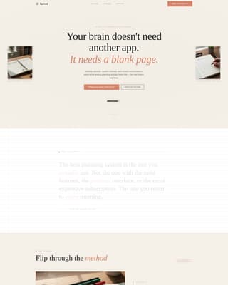 Spread - Artisan Journaling Landing Page Template