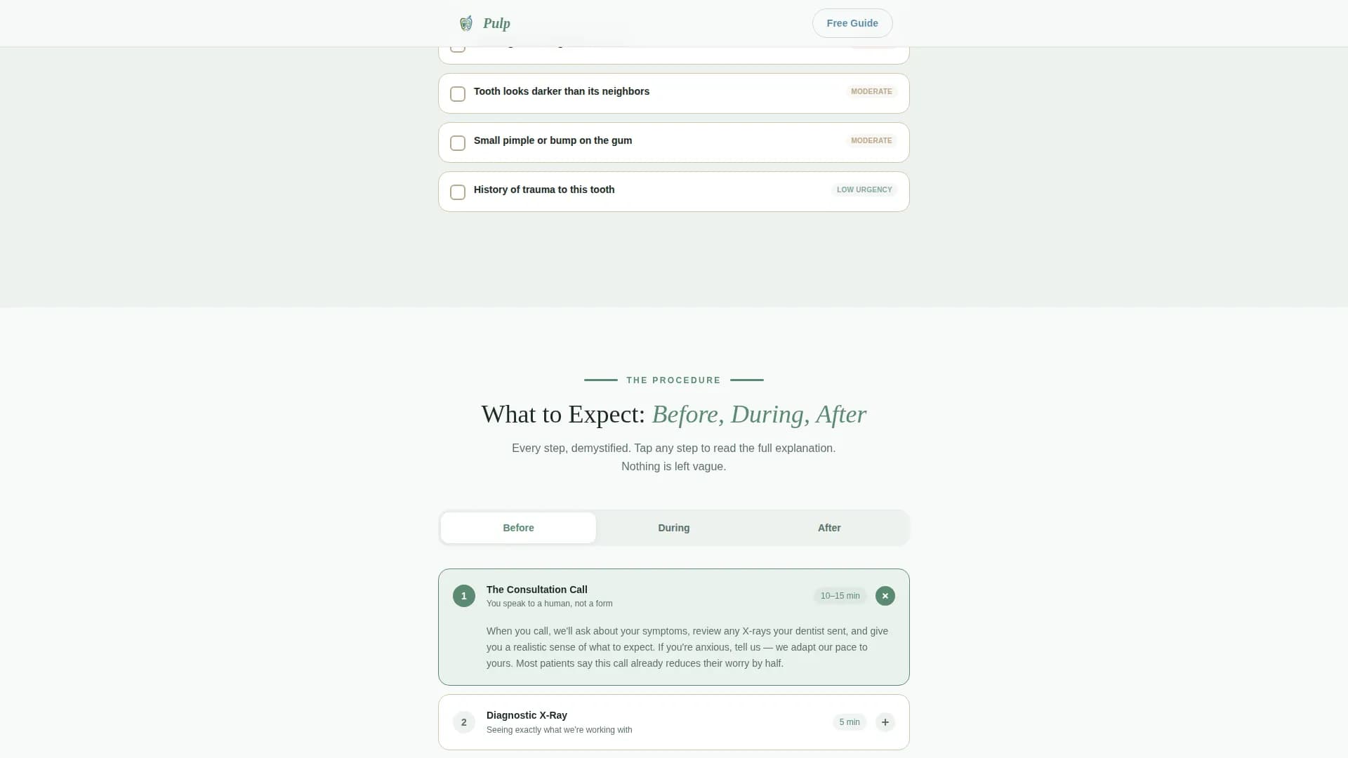 Endodontist Booking Website Template