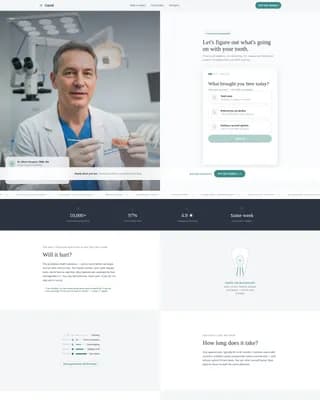 Endodontist Expert Booking Website Template