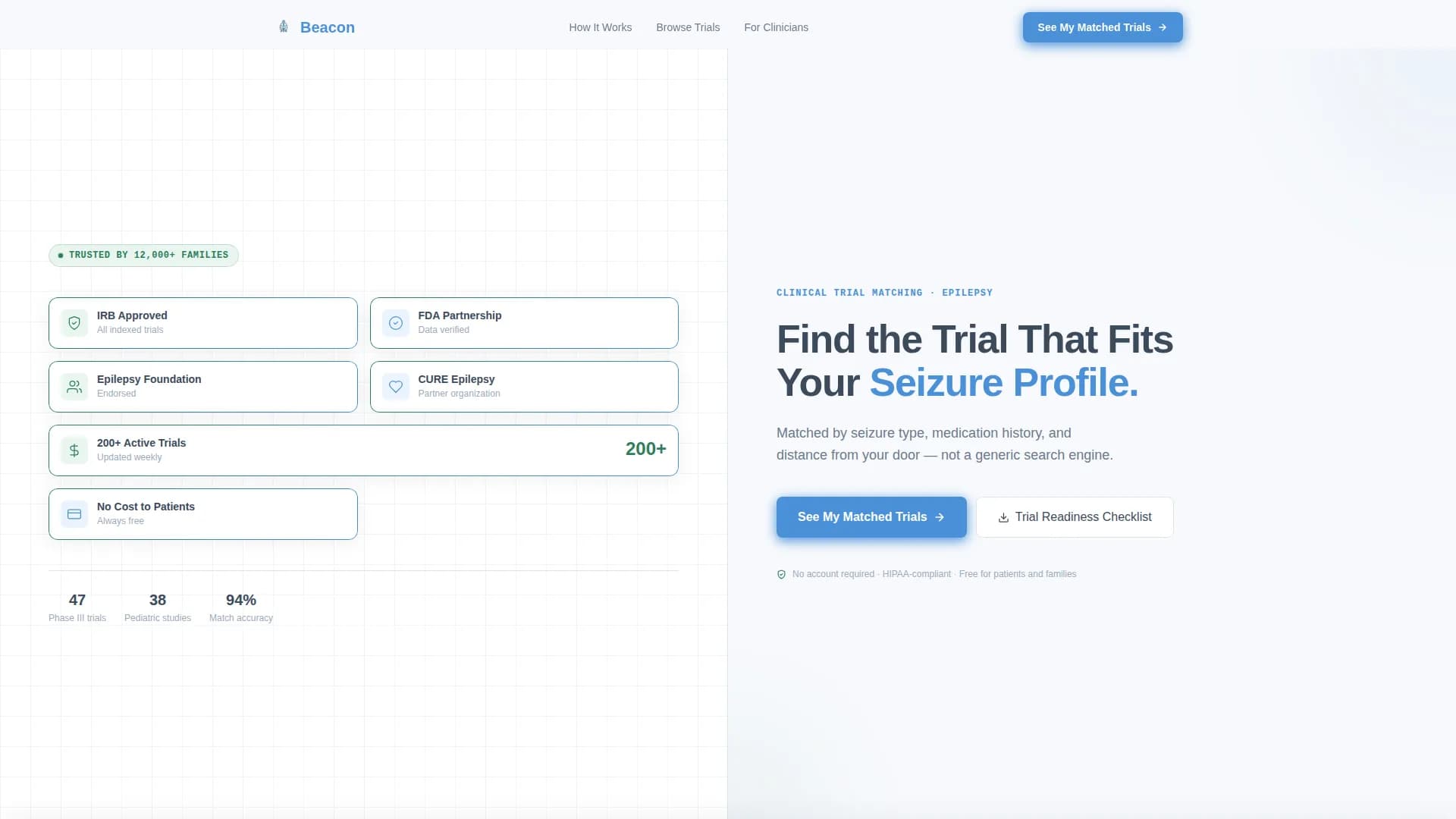 Epilepsy Care Professional Website Template
