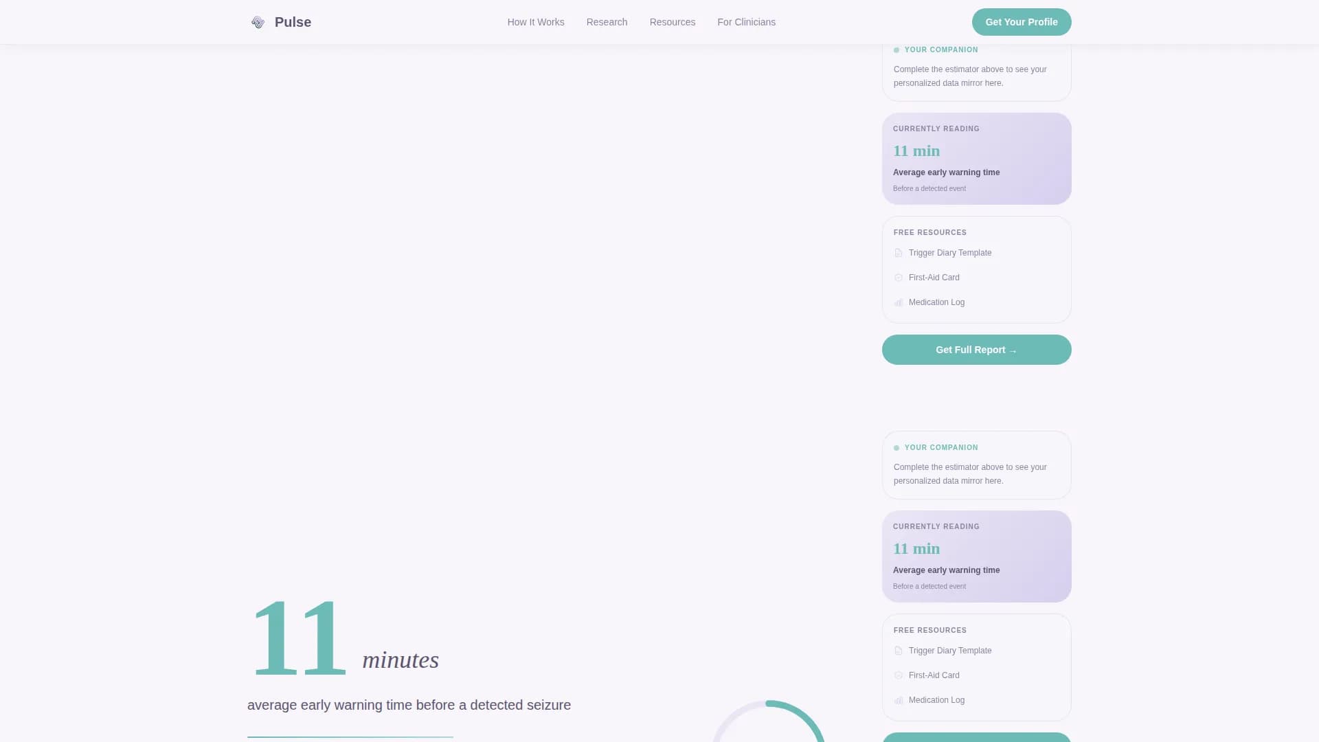 Epilepsy Care Cost Calculator Website Template