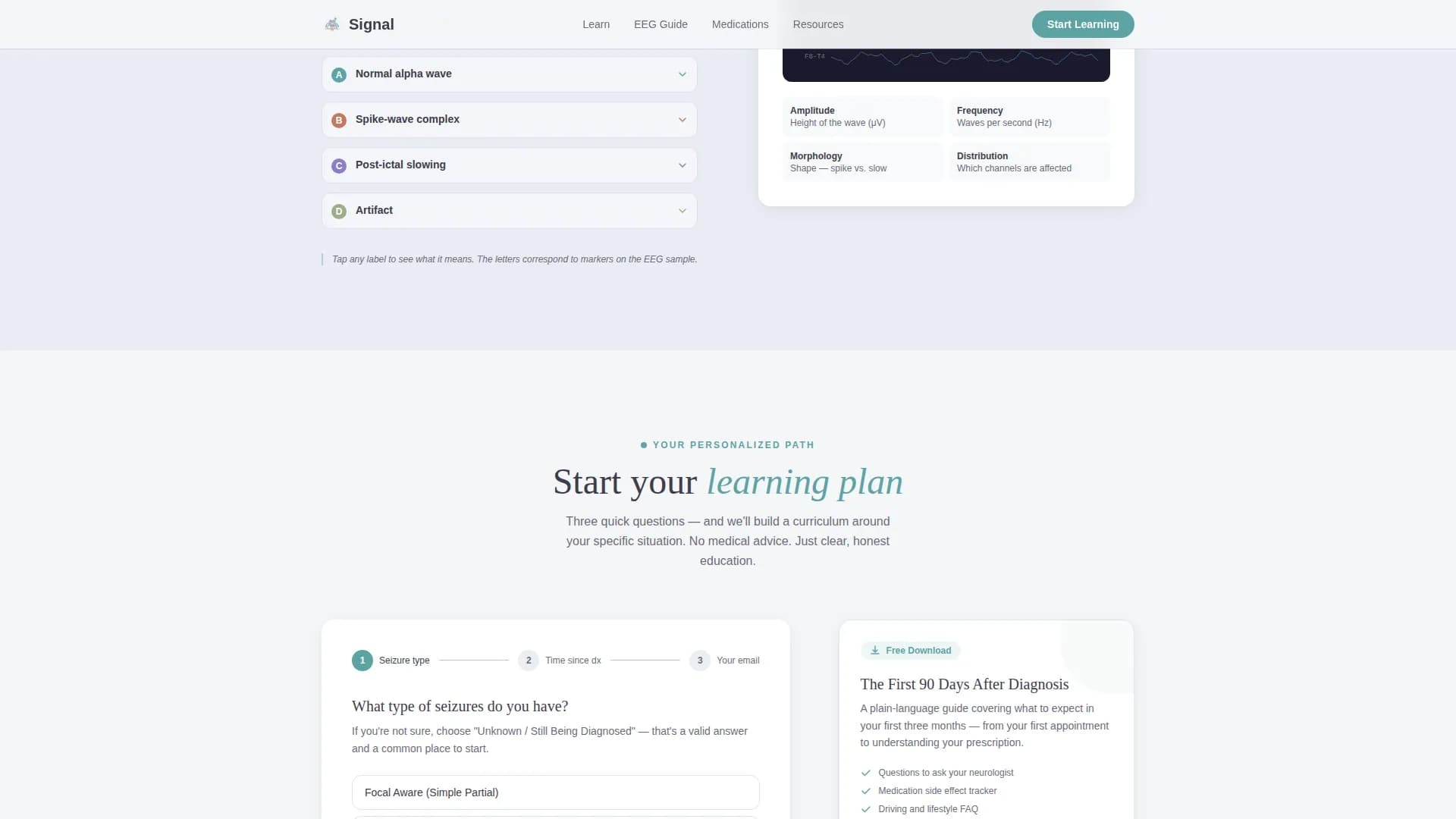 Epilepsy Care Education Website Template