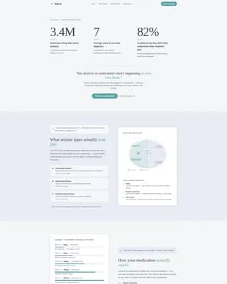 Epilepsy Care Education Website Template