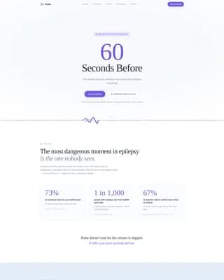 Epilepsy Care Pre-Launch Website Template