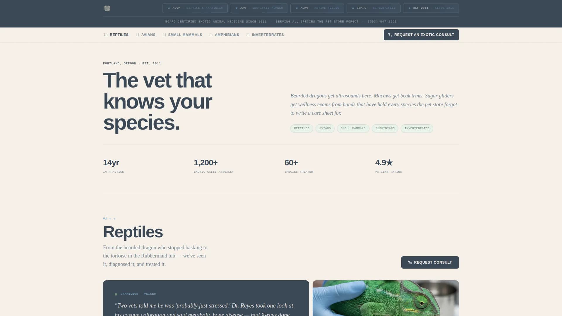 Veterinary & Animal Hospital Reviews Website Template