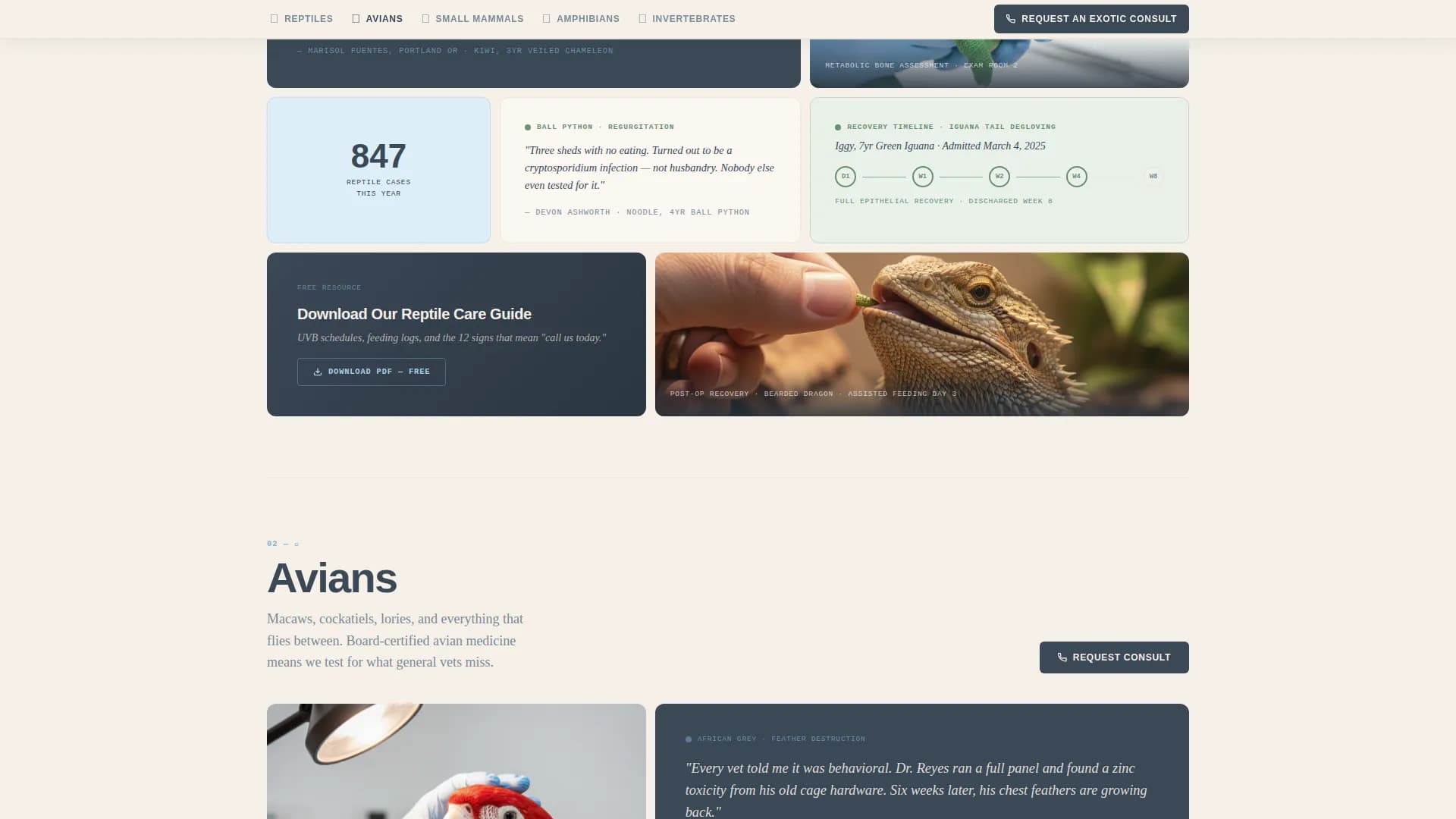 Veterinary & Animal Hospital Reviews Website Template