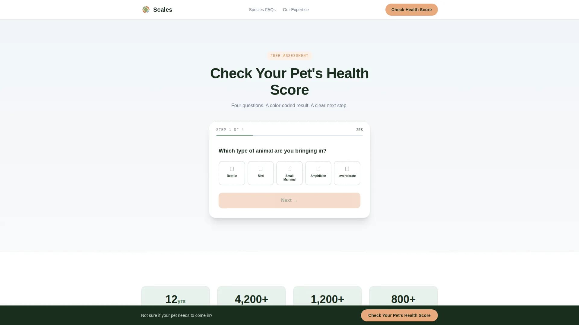 Veterinary & Animal Hospital Specialist Booking Website Template