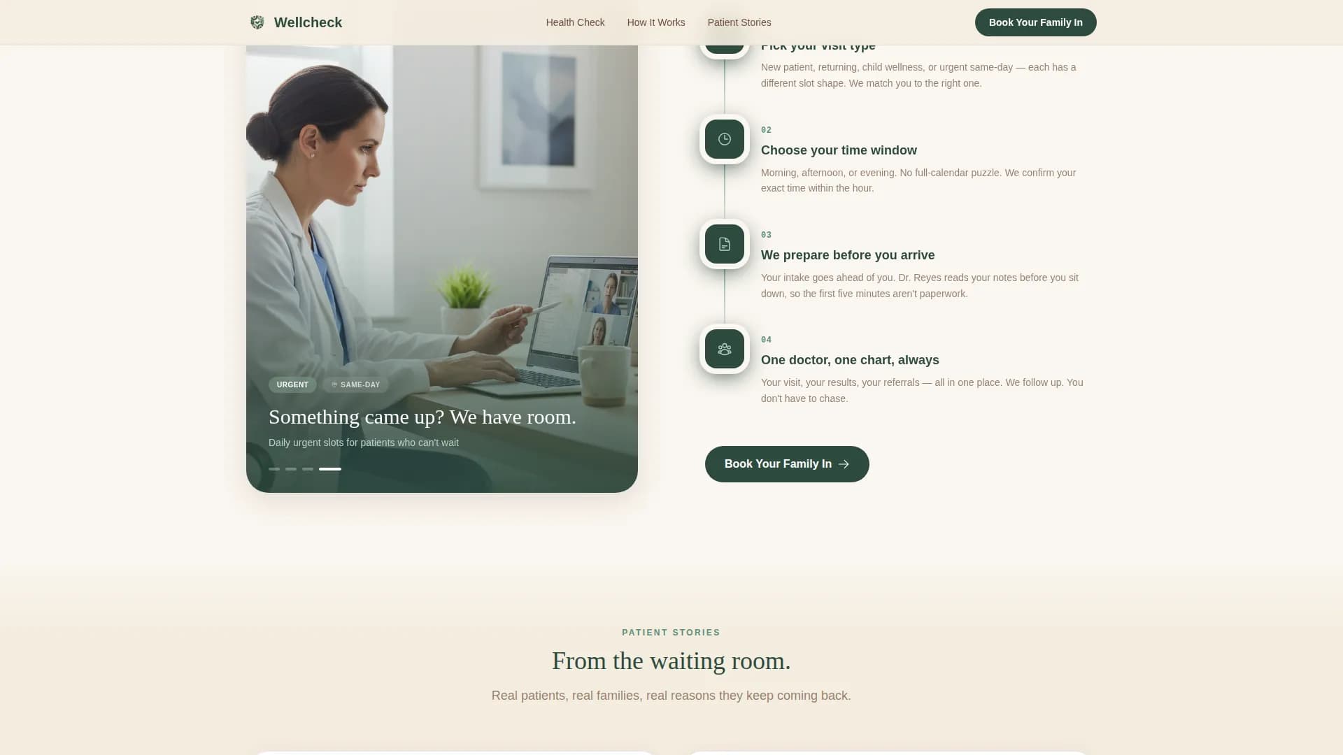 Family Doctor Specialist Booking Website Template