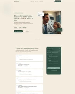 Family Doctor Specialist Booking Website Template