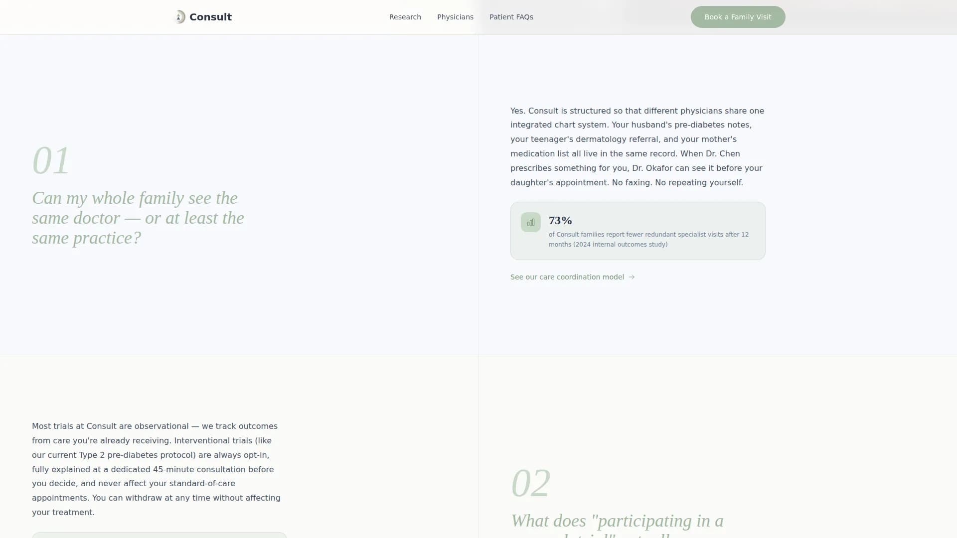 Vitals - Research Center Landing page Template