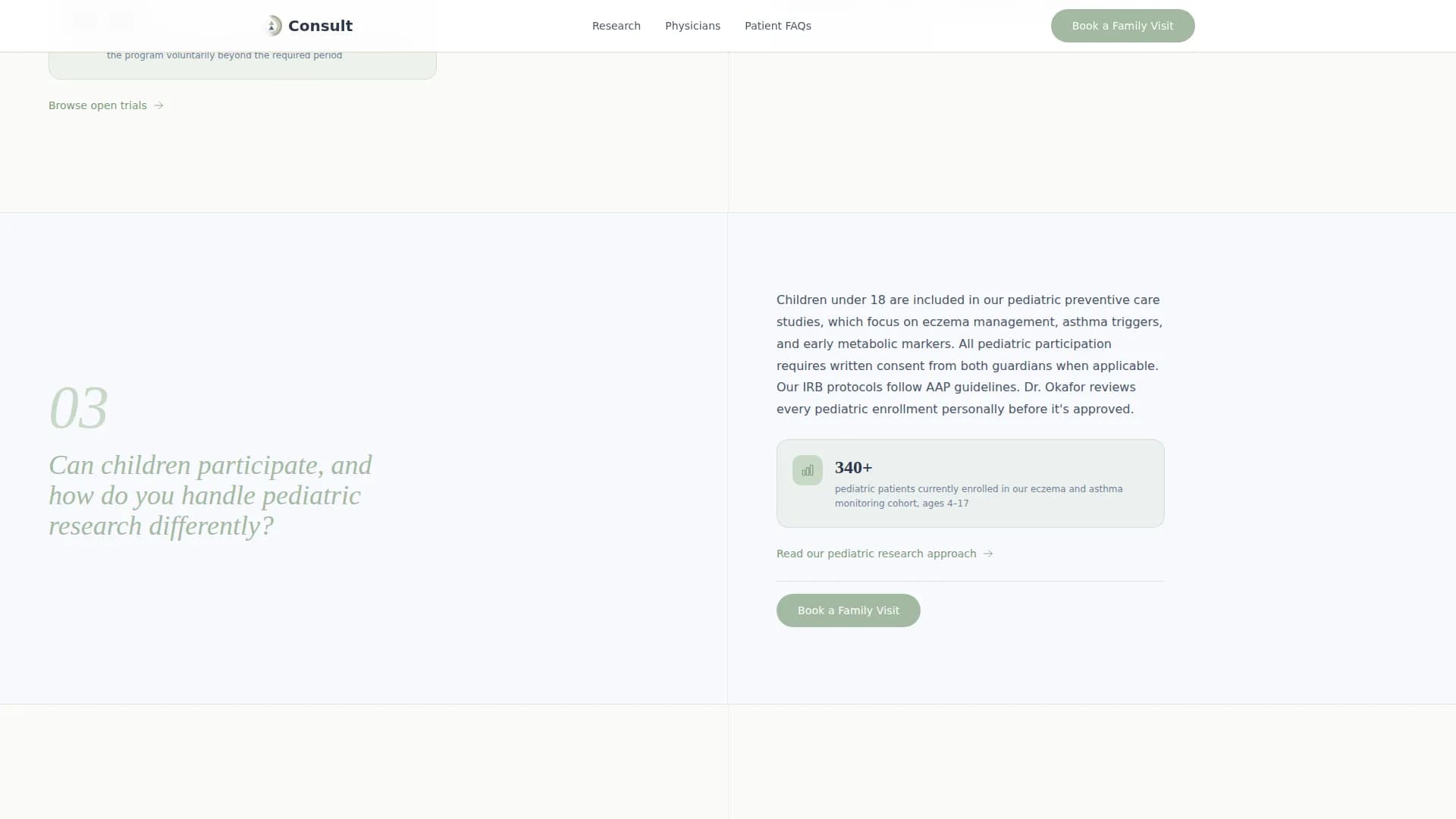 Vitals - Research Center Landing page Template