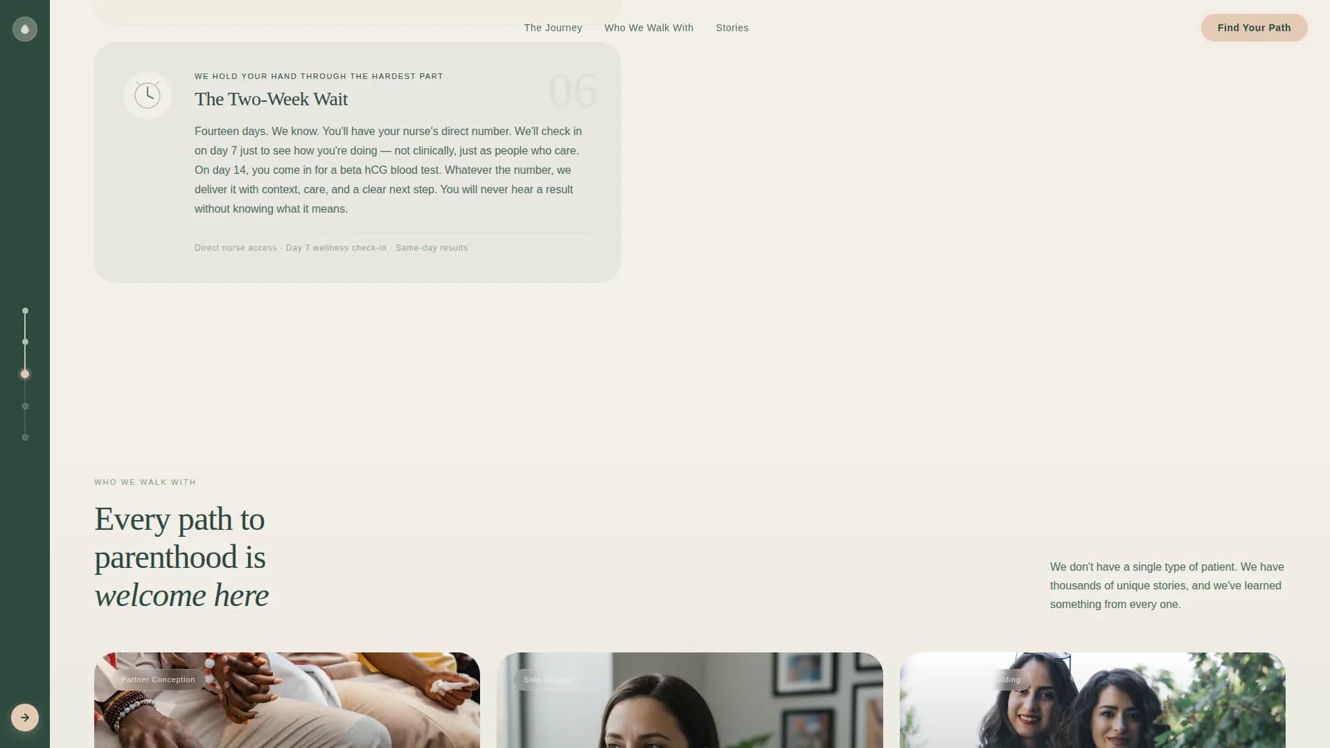 Nurture - Fertility Clinic Landing page Template