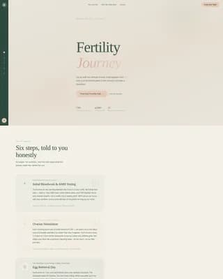 Nurture - Fertility Clinic Landing page Template