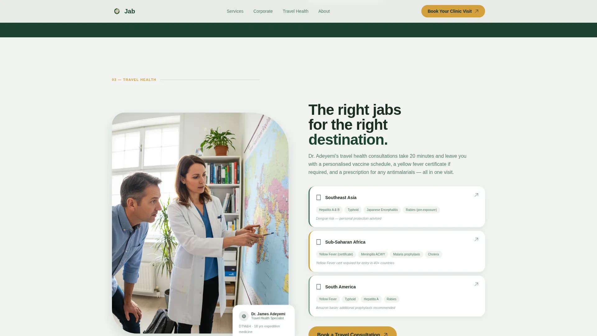Protect - Vaccine Clinic Landing page Template