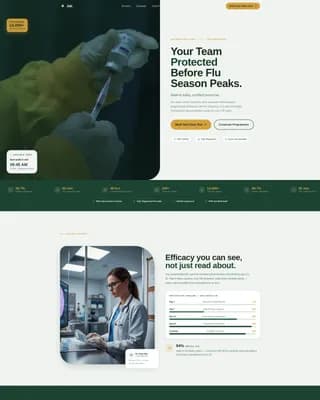 Protect - Vaccine Clinic Landing page Template