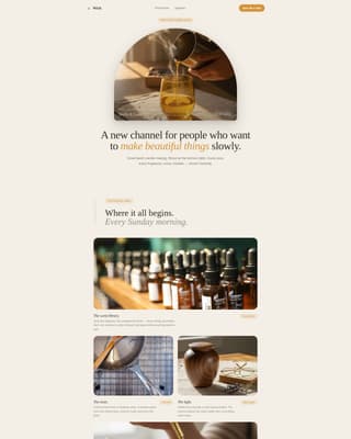Wick - Artisan Candlemaking Landing Page Template