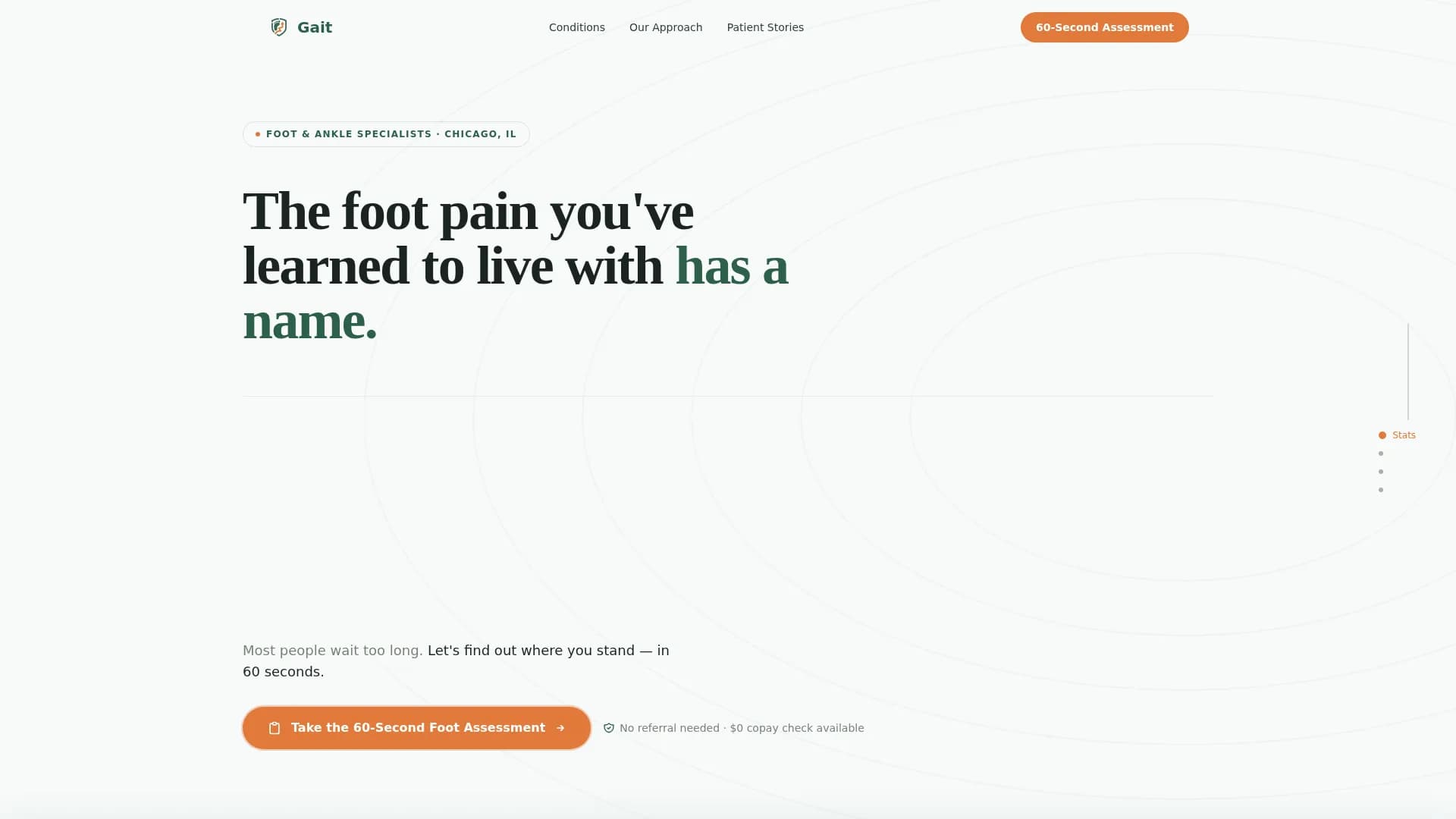 Gait - Orthopedic Clinic Landing page Template