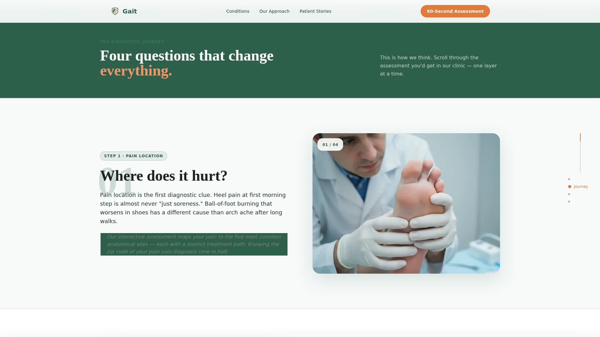 Gait - Orthopedic Clinic Landing page Template