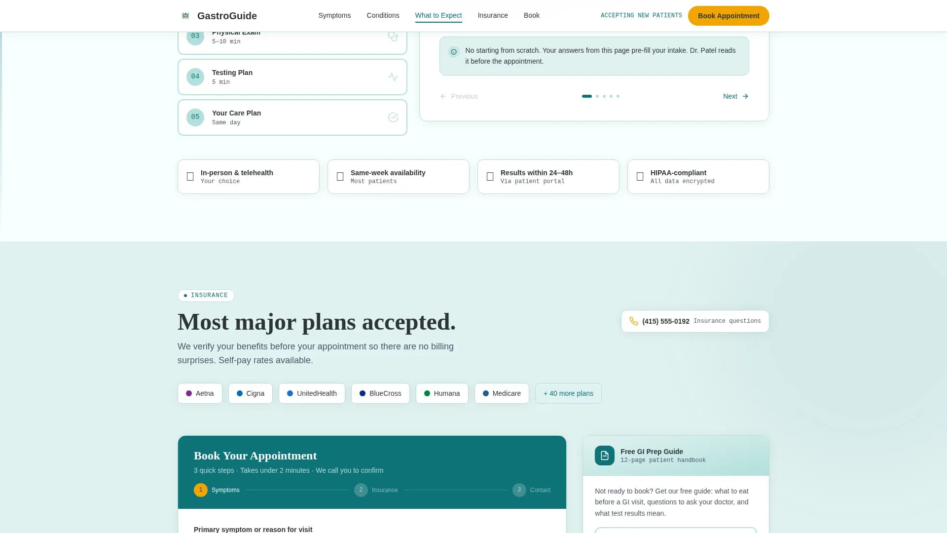 Digest - Appointment Booking Landing page Template
