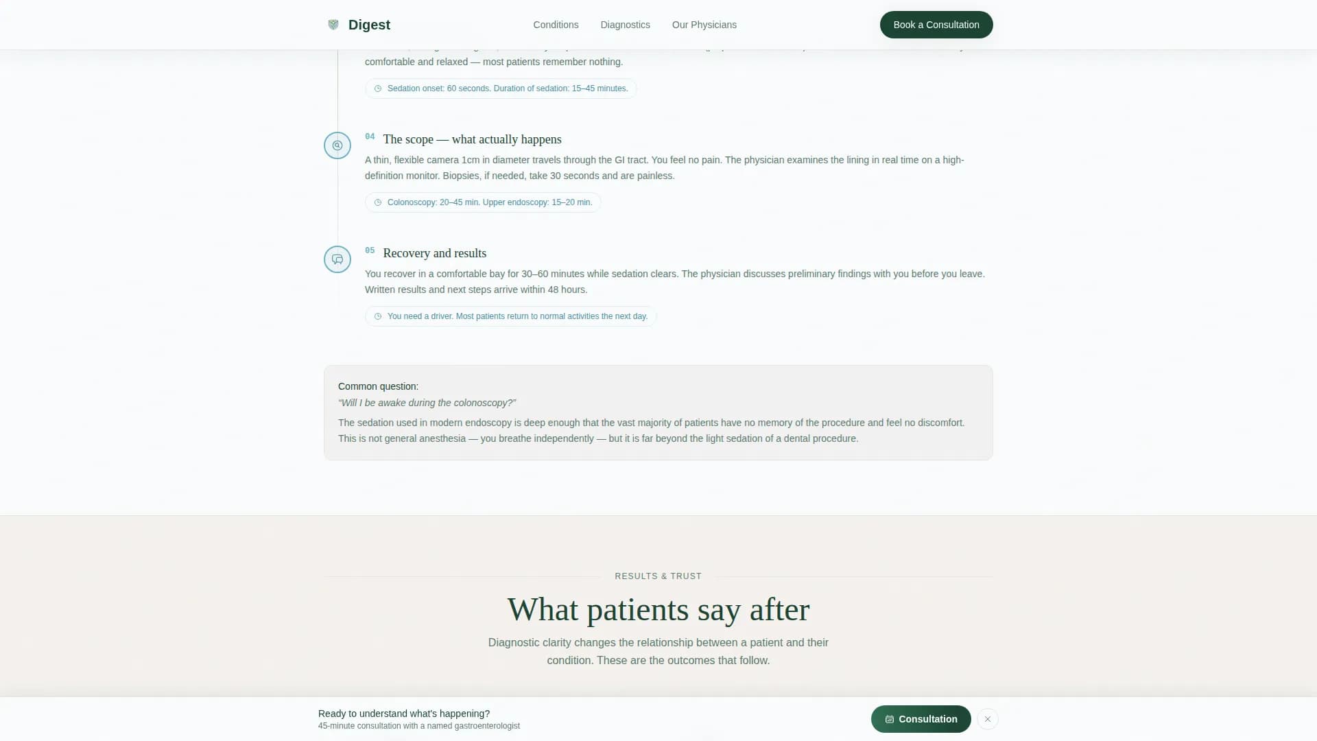 Digest - Gastroenterology Landing page Template