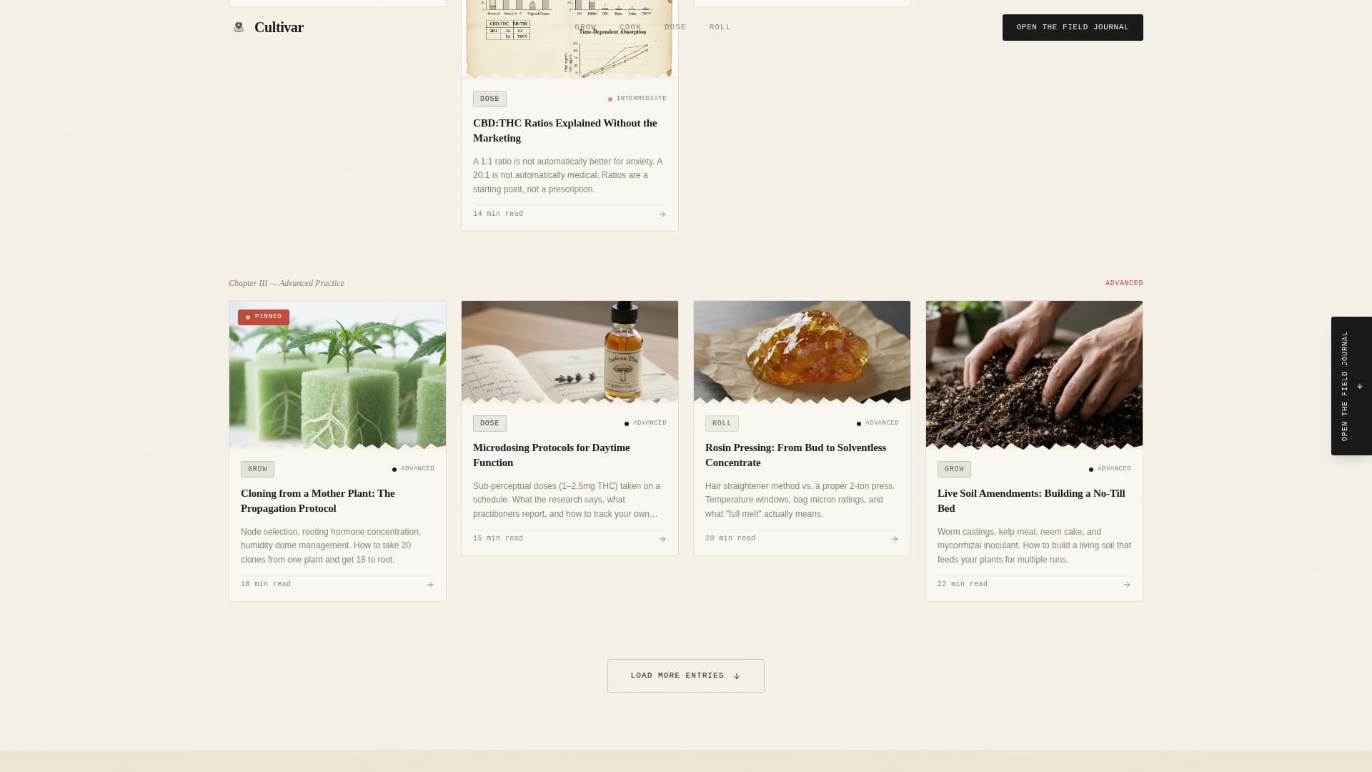 Cannabis Blog & Media Specialist Blog Website Template