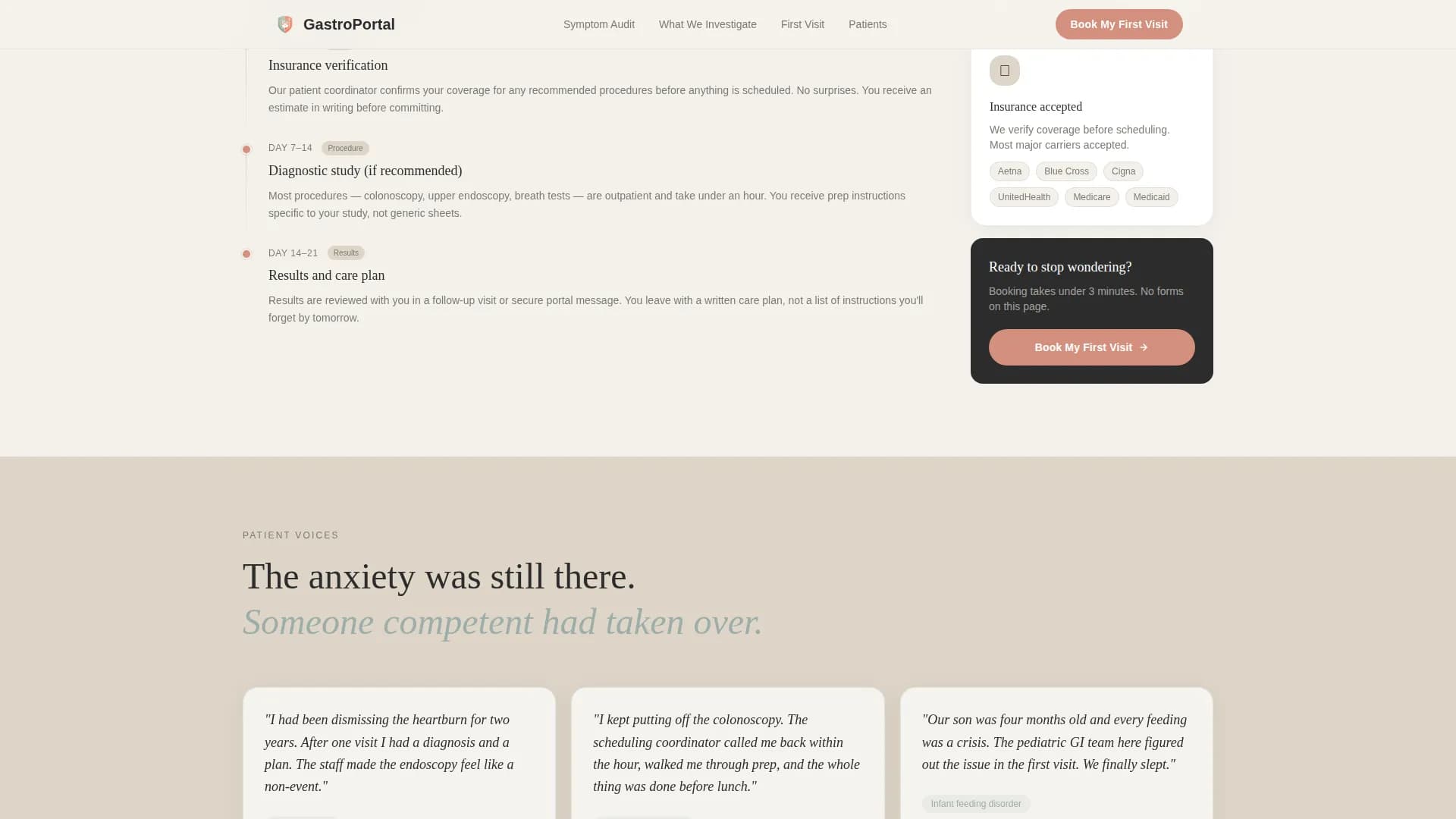 Digest - Patient Portal Landing page Template