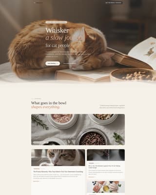 Pet & Animal Blog Blog Website Template