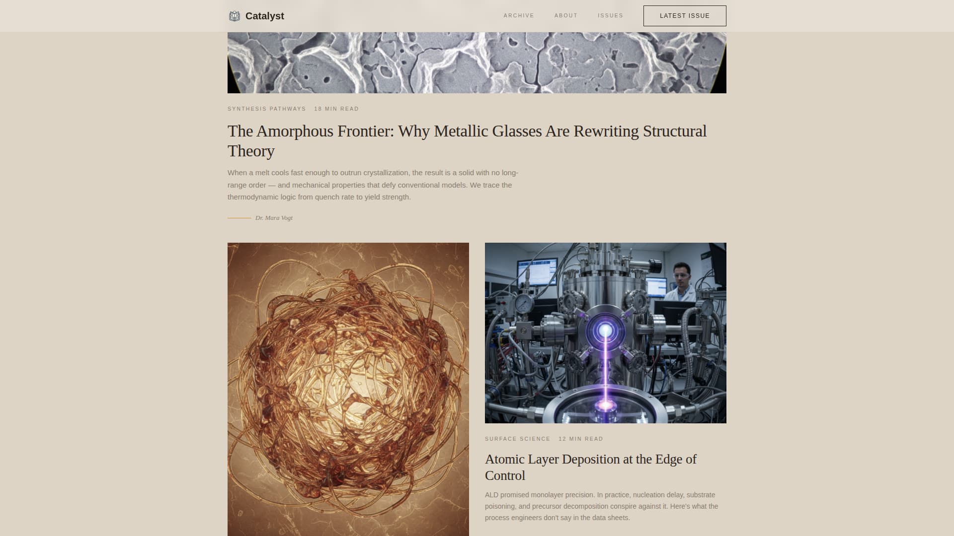 Science & Research Blog Blog Website Template