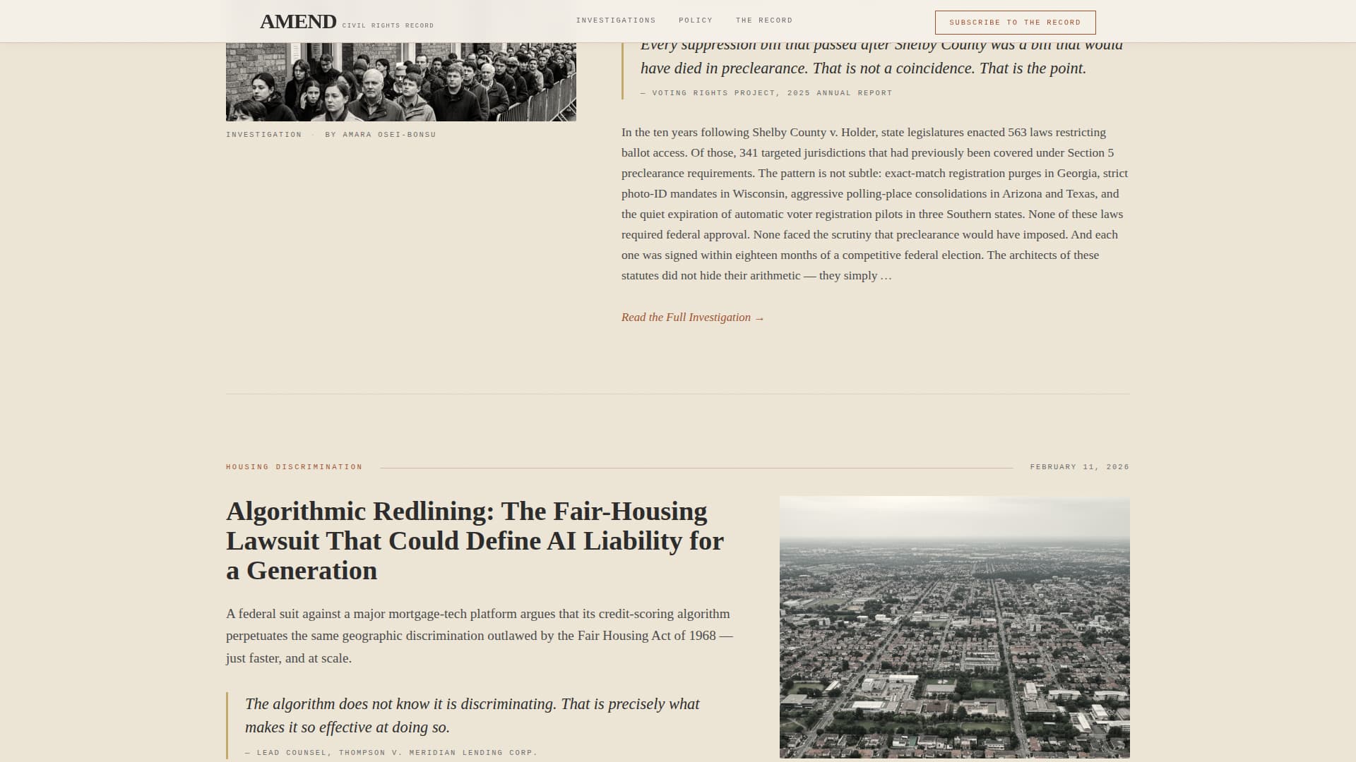 Legal & Policy Blog Reviews Website Template