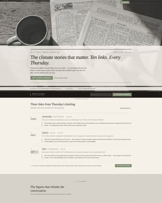 Climate & Sustainability Newsletter Advanced Blog Website Template