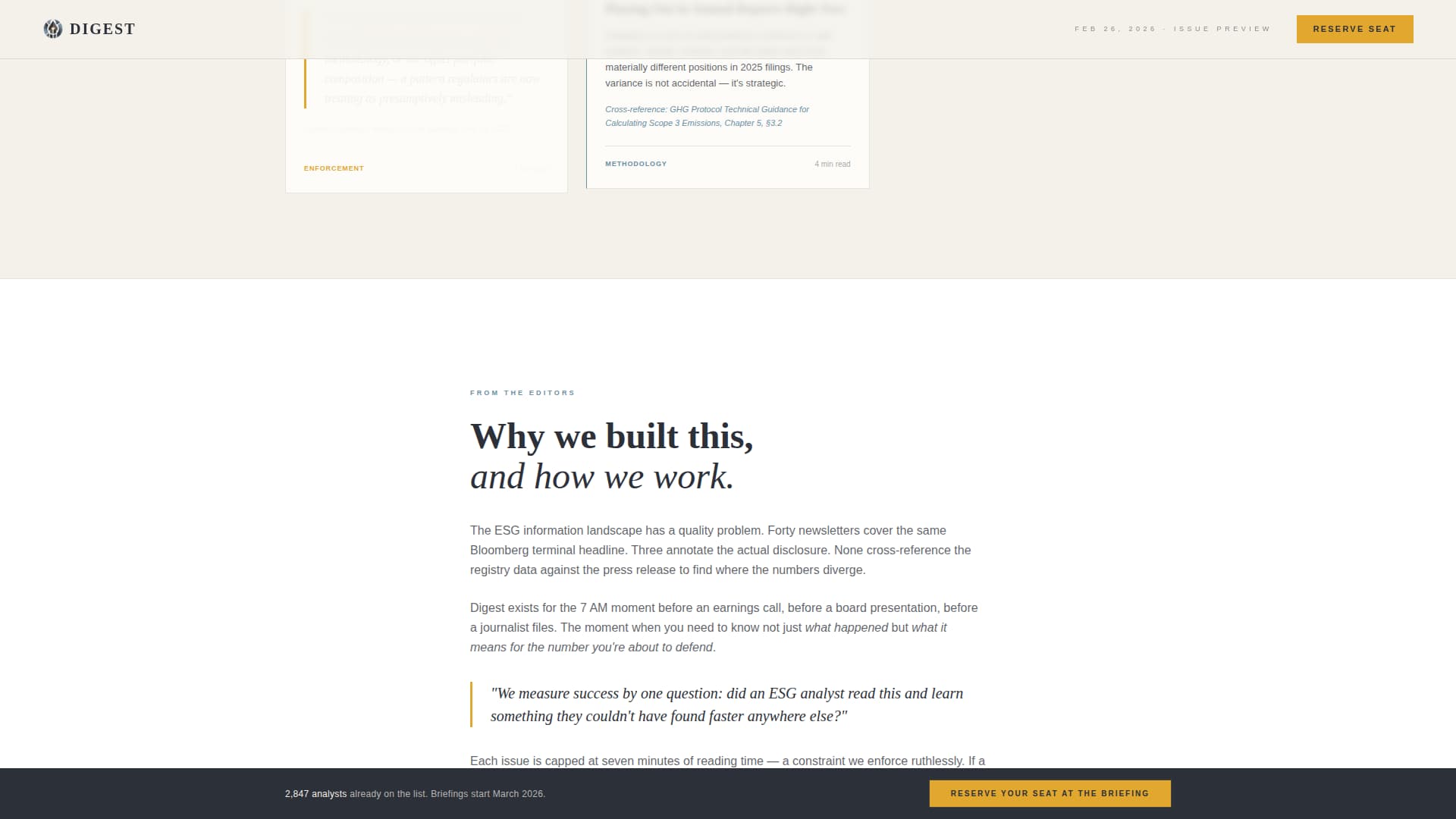 Climate & Sustainability Newsletter Pre-Launch Website Template