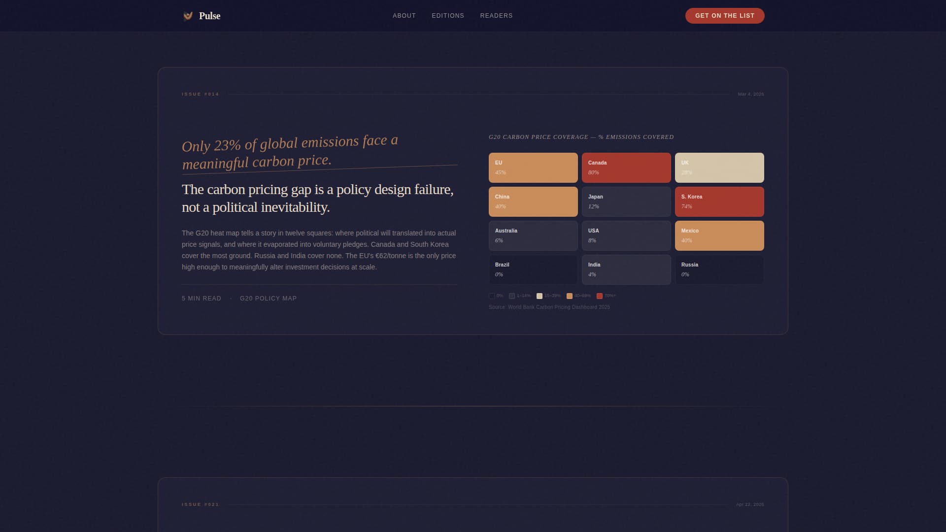 Climate & Sustainability Newsletter Pre-Launch Website Template