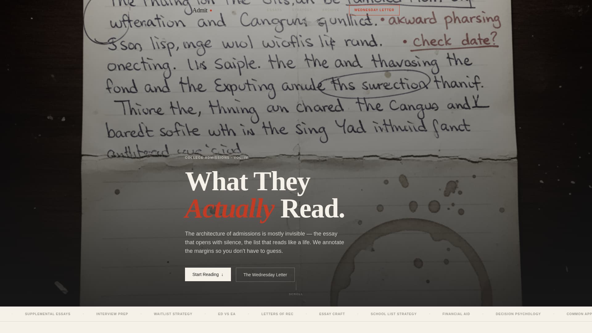 Admit - Insightful Admissions Landing Page Template