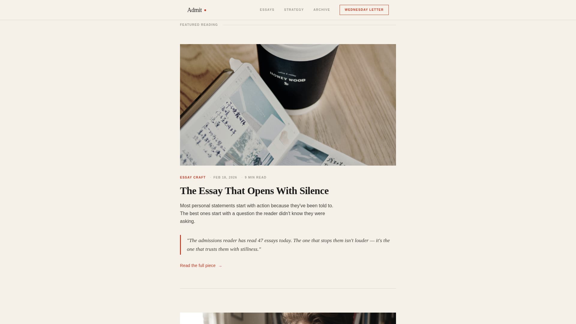 Admit - Insightful Admissions Landing Page Template