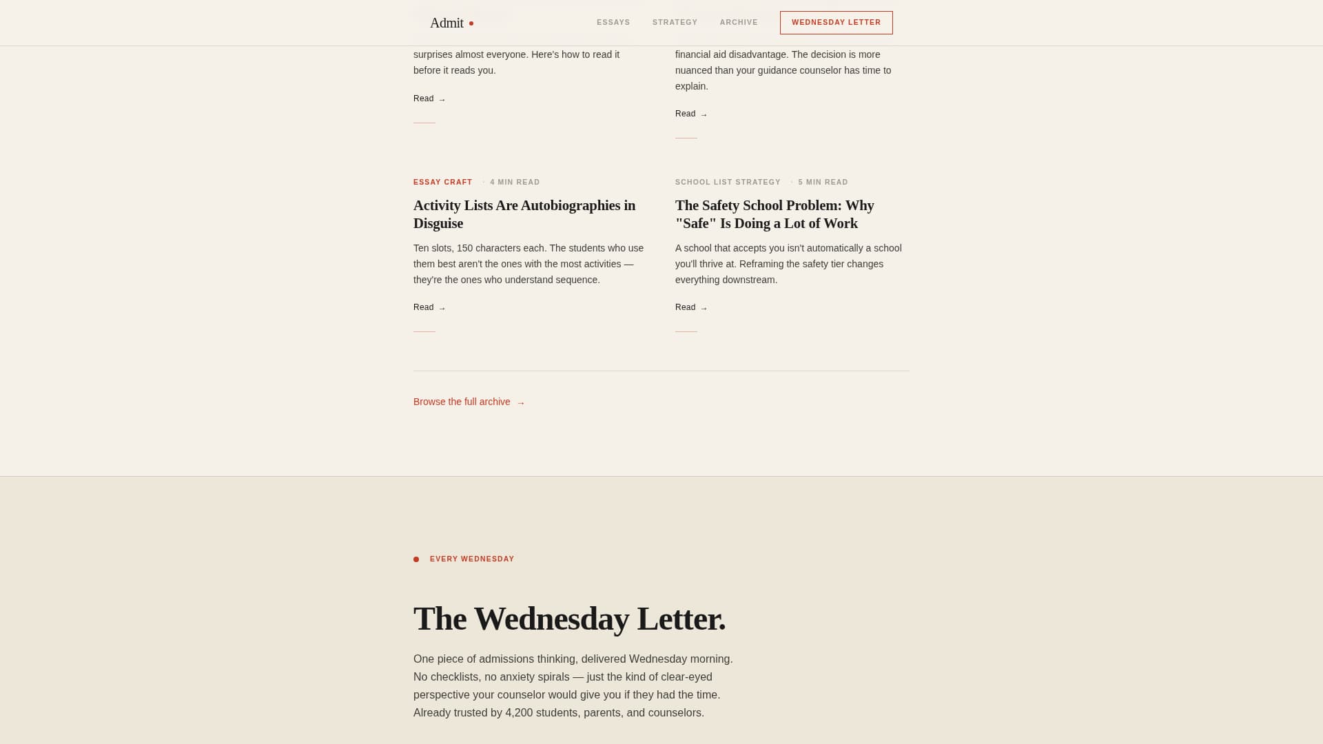 Admit - Insightful Admissions Landing Page Template