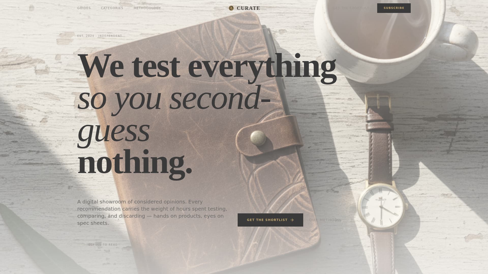 Review & Comparison Site Blog Website Template