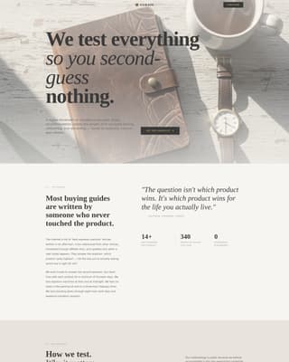Review & Comparison Site Blog Website Template