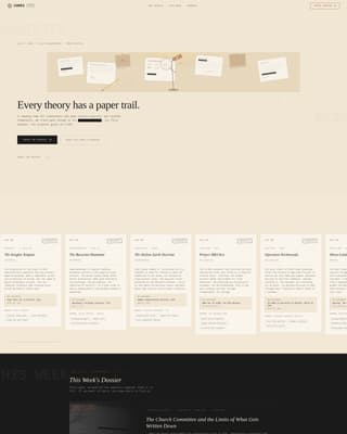 Conspiracy Theory Analysis Content Professional Website Template