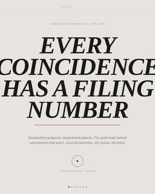 Conspiracy Theory Analysis Content Advanced Blog Website Template