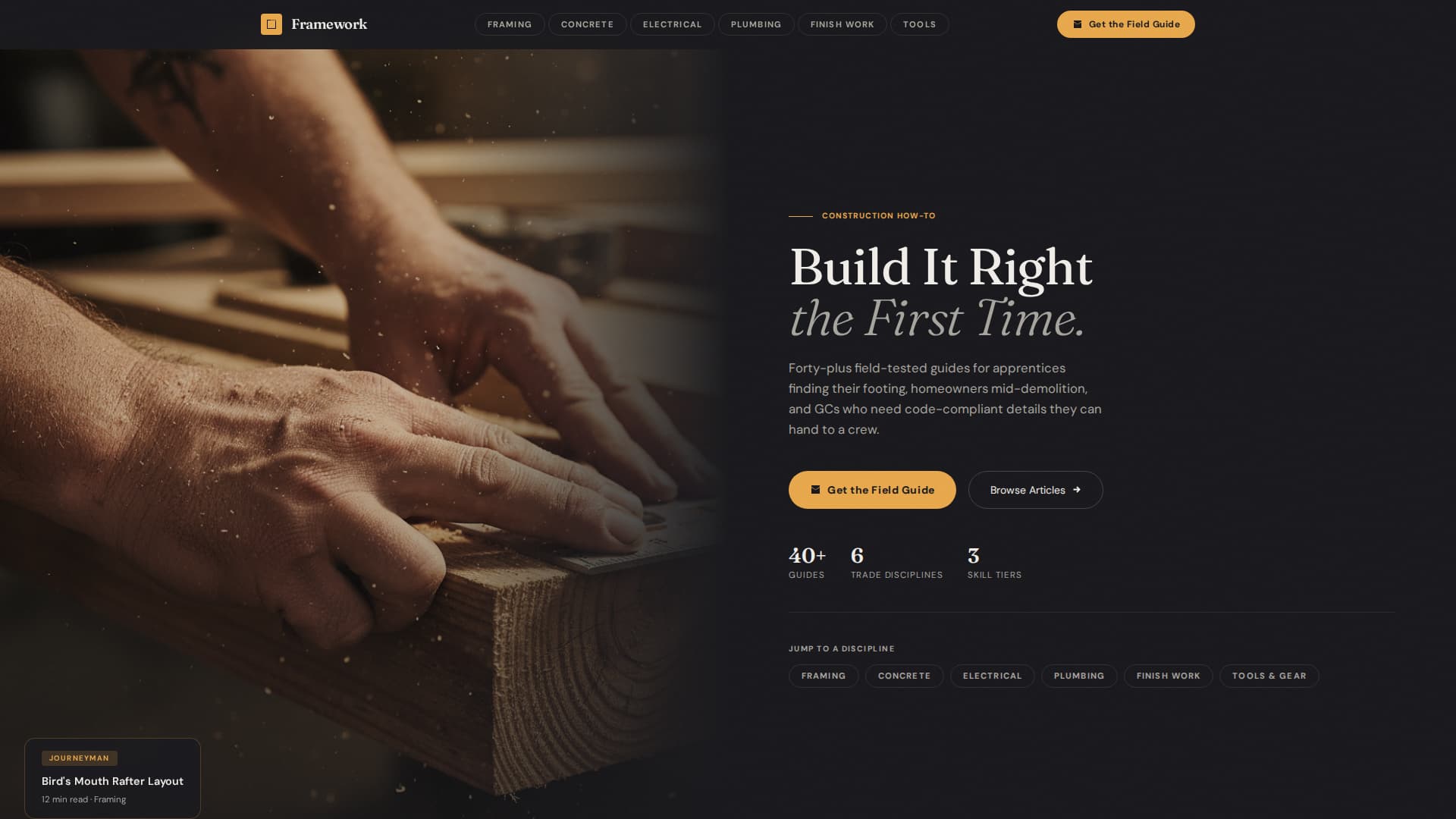 Construction Blog & Media Specialist Blog Website Template